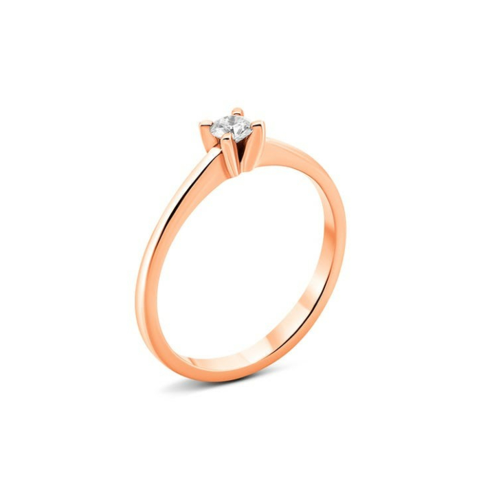 Золотое кольцо с бриллиантом. Артикул UG5180019/01/00/0051