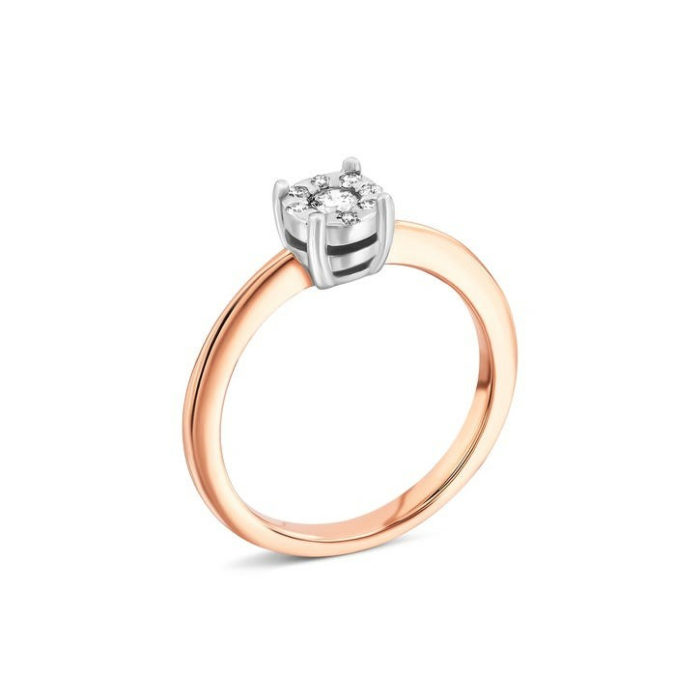 Золота каблучка з діамантами. Артикул UG5180028/10/00/0081