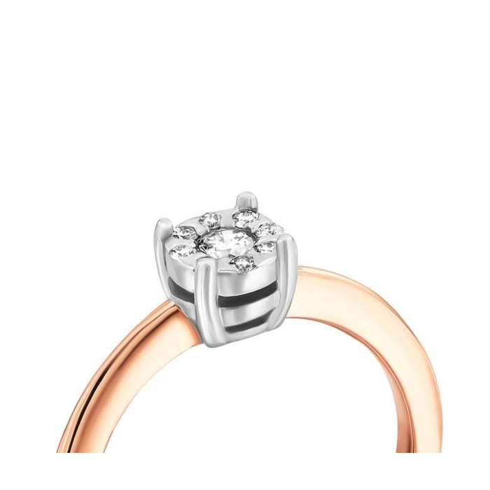 Золота каблучка з діамантами. Артикул UG5180028/10/00/0081