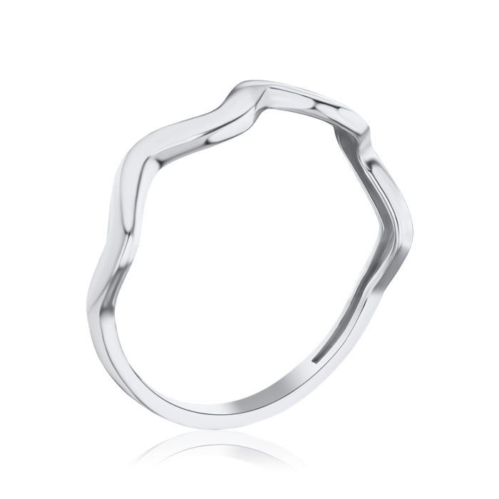 Каблучка з білого золота без вставки 18069/97/1