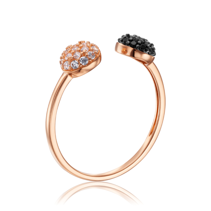 Золота каблучка з фіанітами. Артикул 18173/01/1/146