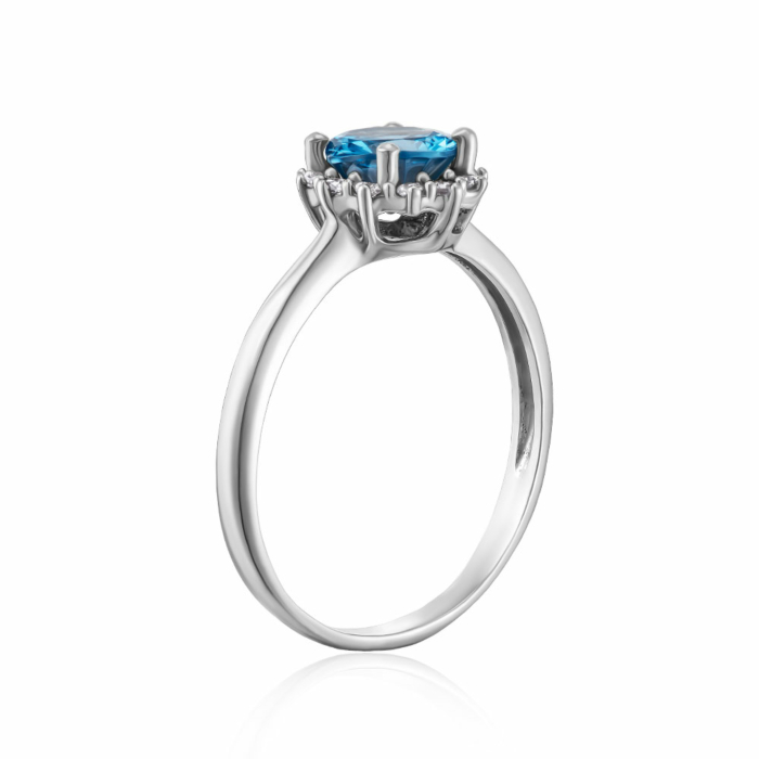 Серебряное кольцо. Артикул 1825/1р-QLB