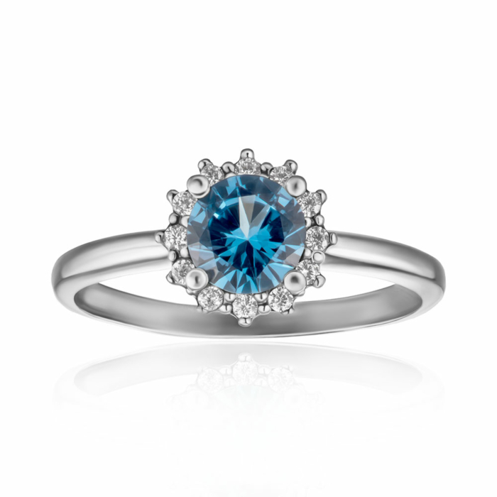 Серебряное кольцо. Артикул 1825/1р-QLB