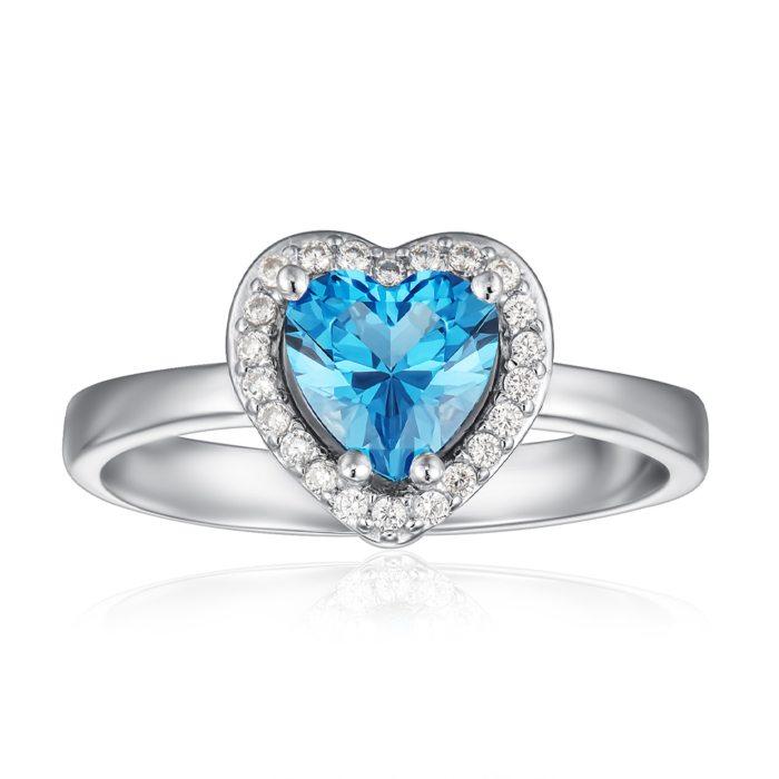 Срібна каблучка з кварцом London Blue. Артикул 1828/1р-QLB