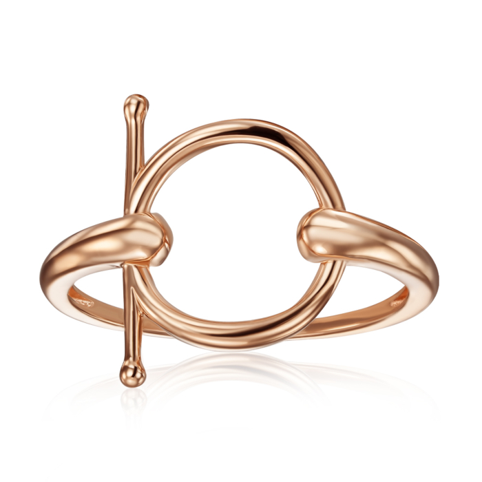 Золота каблучка без вставки. Артикул 18309/01/0