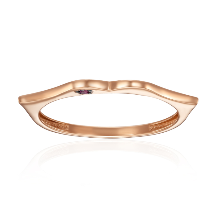 Золота каблучка з фіанітом. Артикул 18415/01/1/1444