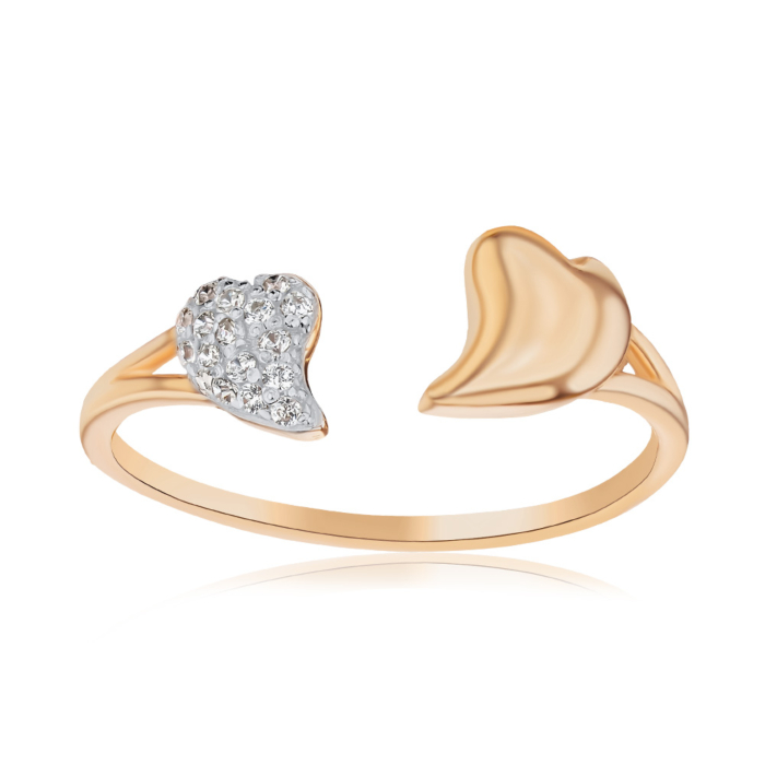 Золотое кольцо с фианитами 18434/01/1/1