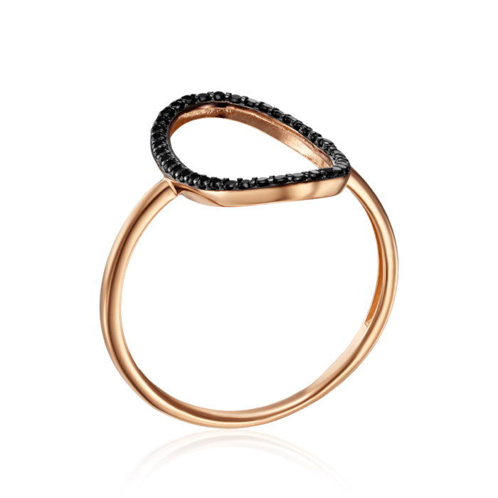 Золотое кольцо с фианитами. Артикул 18444/01/1/526