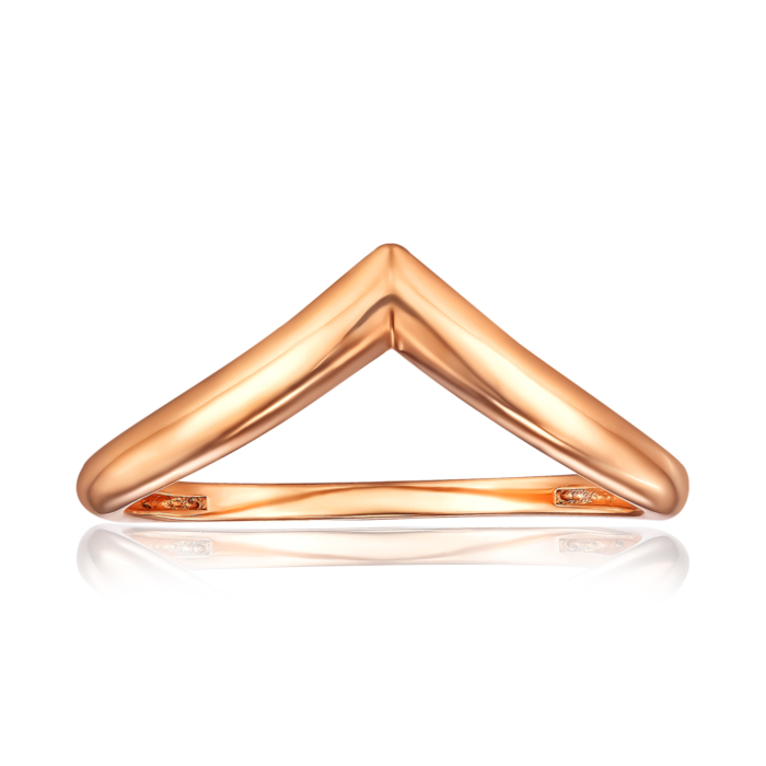 Золотое кольцо без вставки. Артикул 18446/01/0