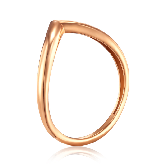 Золотое кольцо без вставки. Артикул 18446/01/0