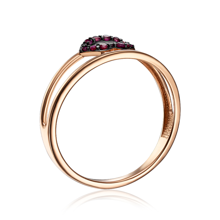 Золотое кольцо с фианитами. Артикул 18460/01/1/4645