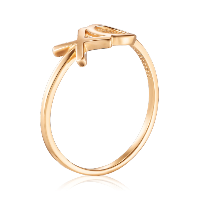 Золотое кольцо без вставки 18526/01/0