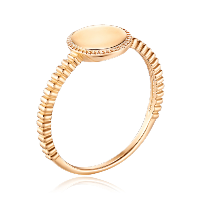 Золота каблучка без вставки 18538/01/0
