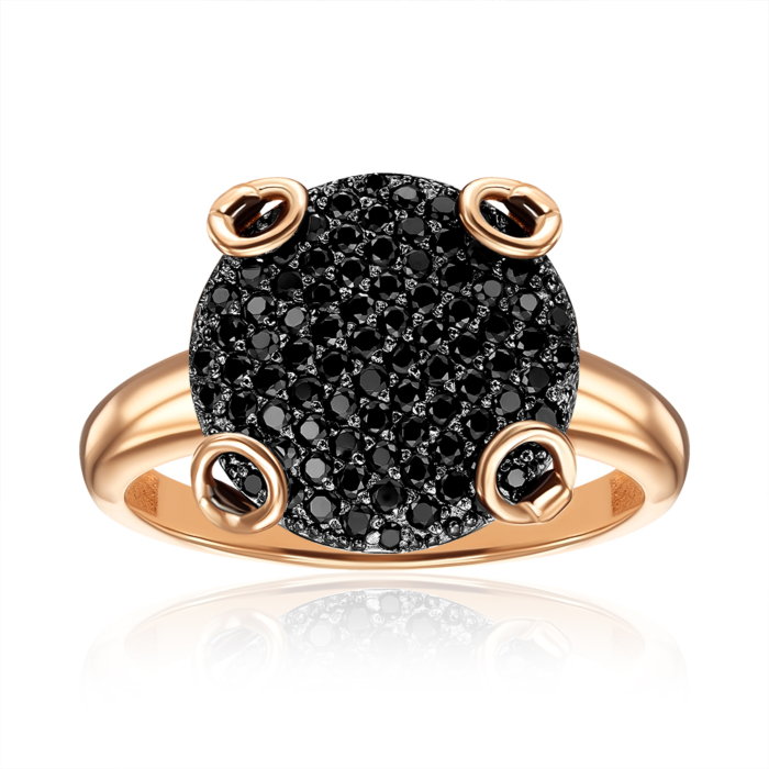 Золота каблучка з фіанітами. Артикул 18594/01/1/1950