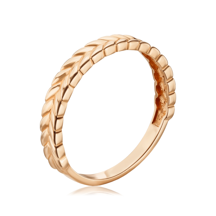 Золотое кольцо без вставки. Артикул 18598/01/0