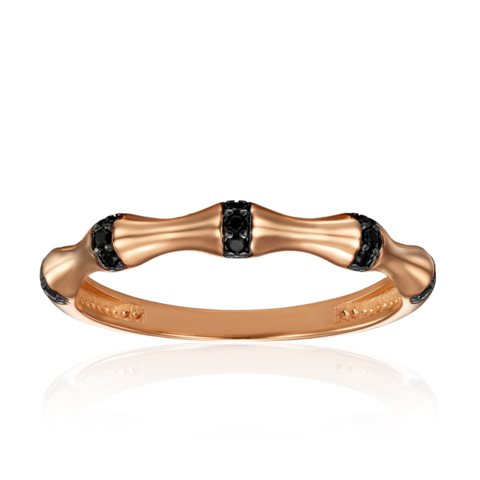 Золотое кольцо с фианитами. Артикул 18604/01/1/526