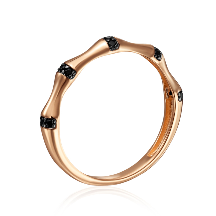 Золотое кольцо с фианитами. Артикул 18604/01/1/526