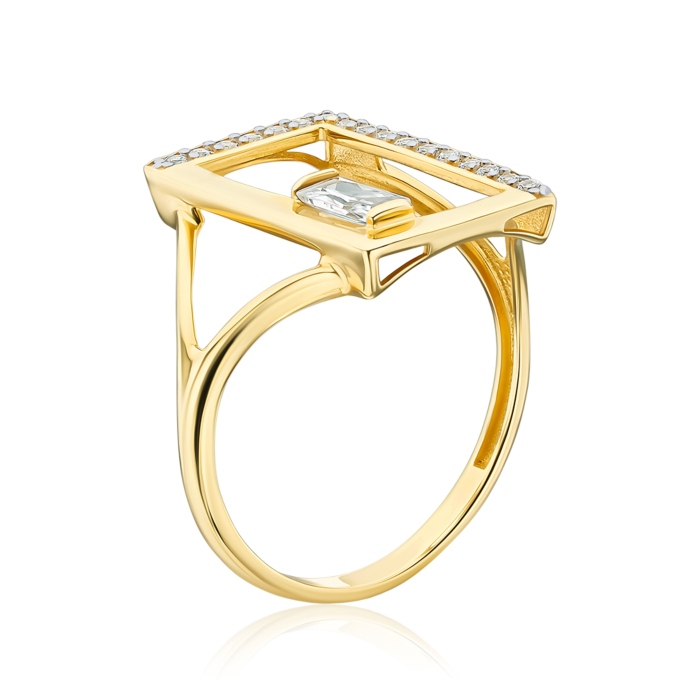 Золотое кольцо с фианитами 18633/03/1/4314