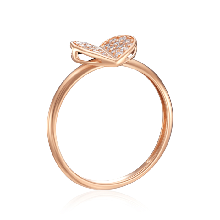 Золота каблучка з фіанітами. Артикул 18679/01/0/36