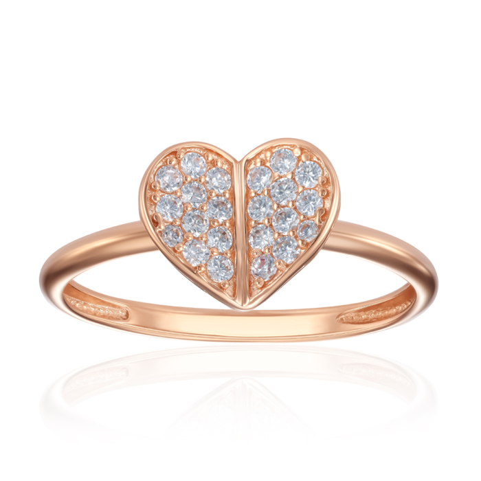 Золота каблучка з фіанітами. Артикул 18679/01/0/36