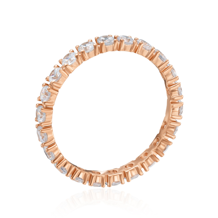 Золота каблучка з фіанітами. Артикул 18692/01/0/52