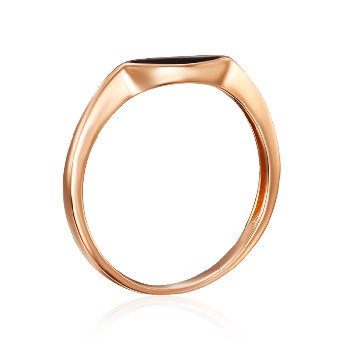 Золотое кольцо с эмалью. Артикул 18783/01/0/389