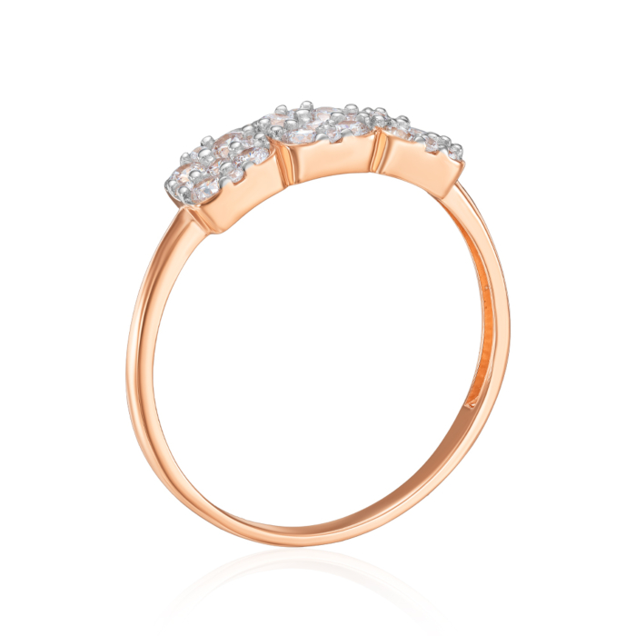 Золотое кольцо с фианитами. Артикул 18862/01/1/944