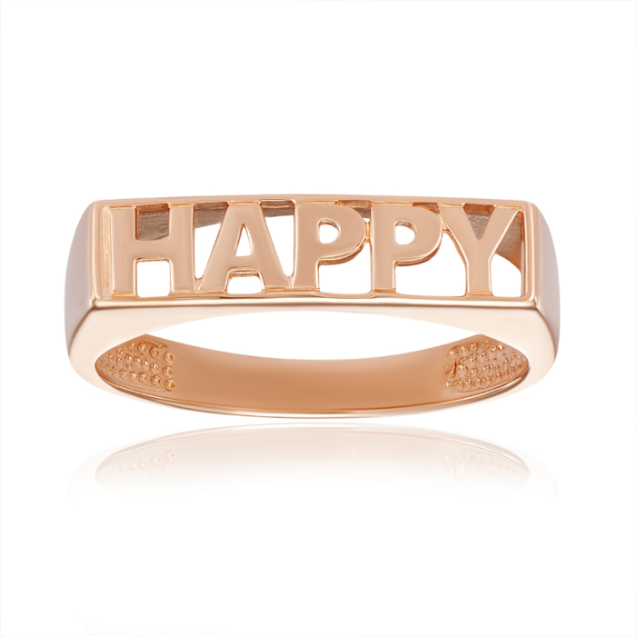 Золота каблучка Happy. Артикул 18878/01/0