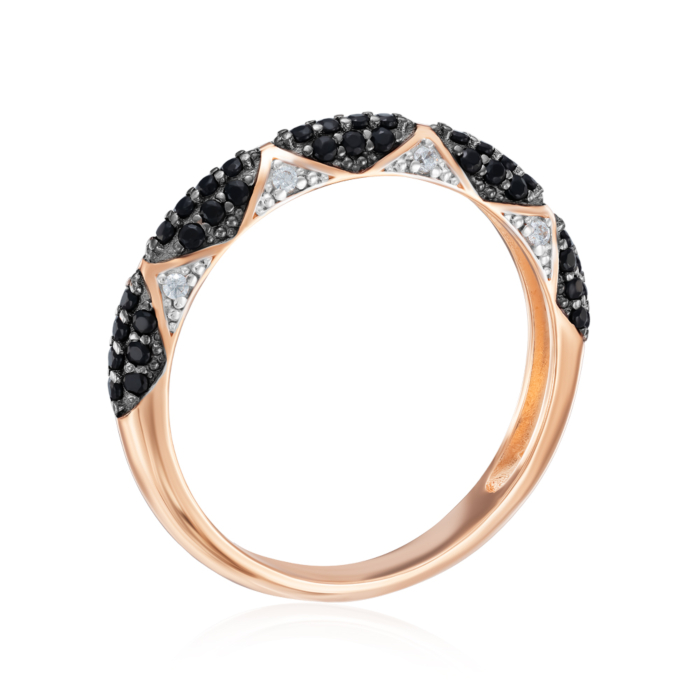 Золотое кольцо с фианитами. Артикул 18884/01/1/7