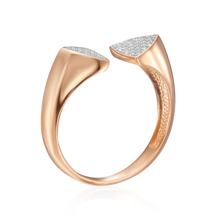 Золота каблучка з фіанітами. Артикул 18920/01/1/323