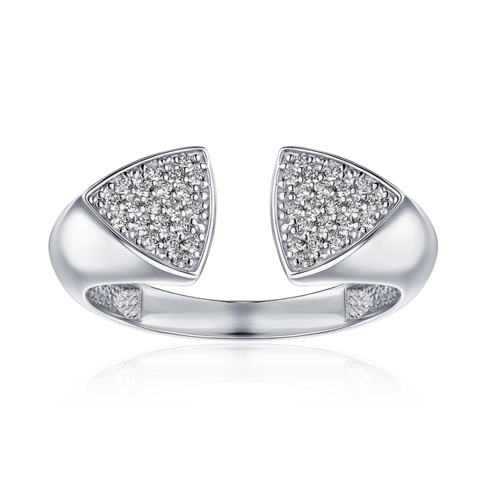 Золотое кольцо с фианитами 18920/02/1/323