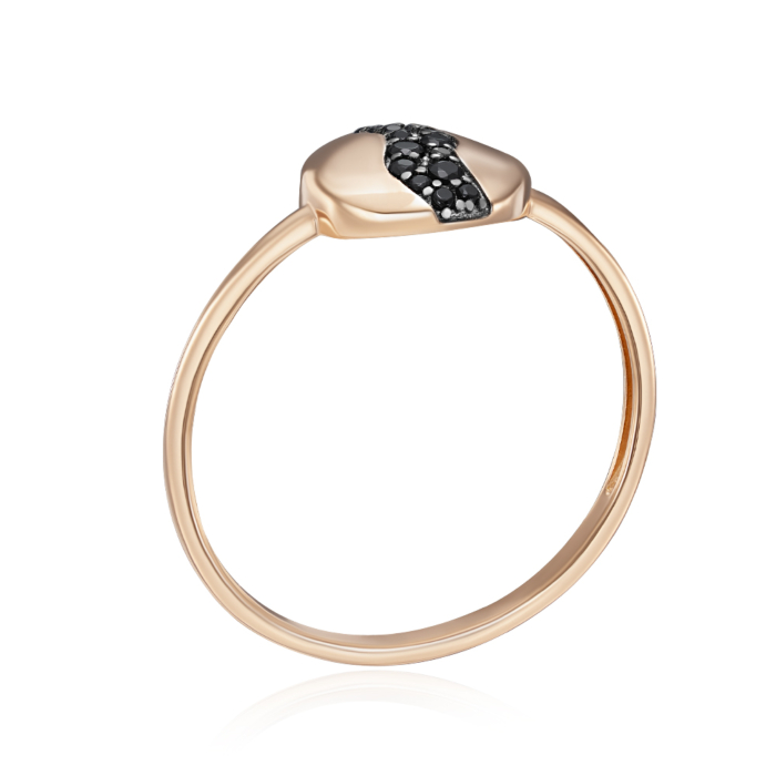 Золота каблучка з фіанітами. Артикул 18925/01/1/901