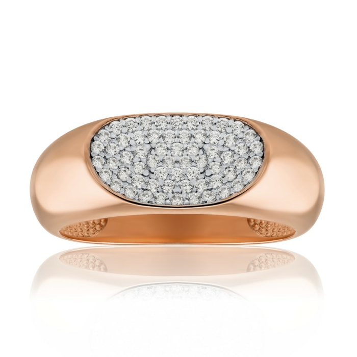 Золота каблучка з фіанітами. Артикул 18932/01/1/1