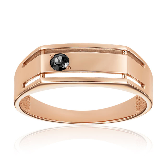 Золота каблучка з фіанітом. Артикул 19138/01/0/203