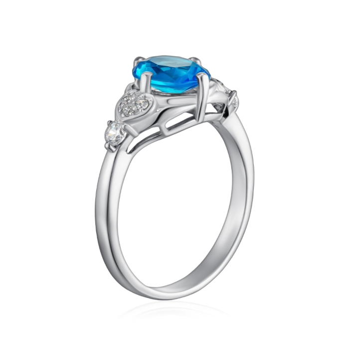 Серебряное кольцо с кварцем. Артикул 1933/9р-QSWB