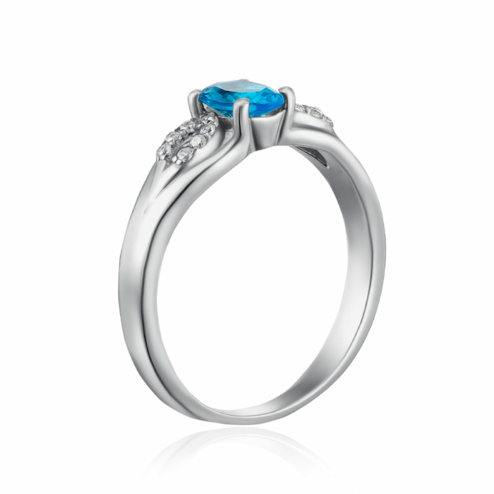 Срібна каблучка. Артикул 1941/9р-QSWB