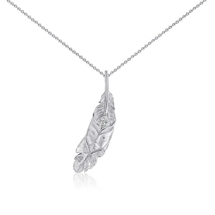 Золоте кольє Magerit з діамантом. Артикул 1973.2/04/1/11618