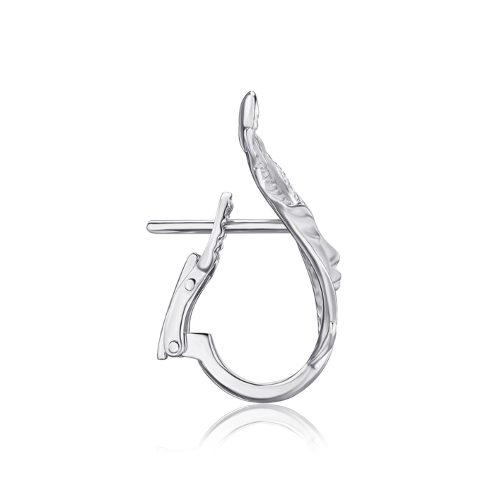 Золотые серьги Magerit с бриллиантом. Артикул 1994.2/04/1/10887