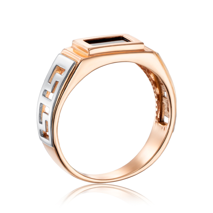 Золота печатка з оніксом. Артикул 1995/01/1/108