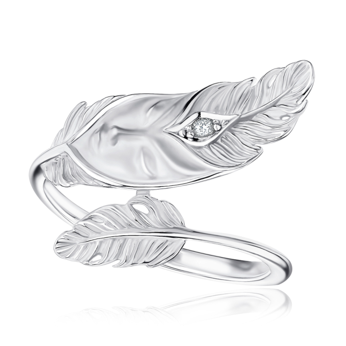 Золотое кольцо Magerit с бриллиантом. Артикул 1997.2/04/1/10850