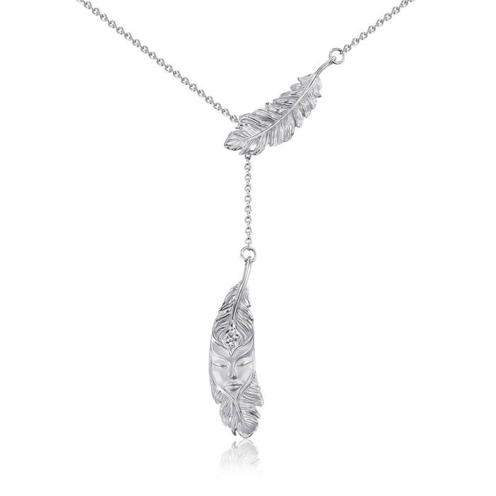 Золоте кольє Magerit з діамантом. Артикул 1998.2/04/1/11959