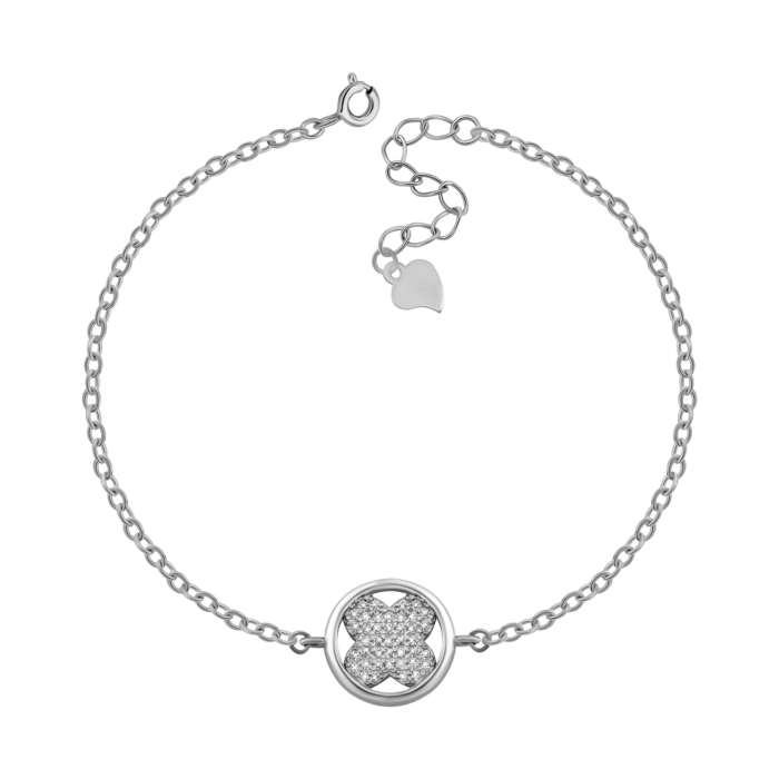 Срібний браслет з фіанітами. Артикул UG51BR65205