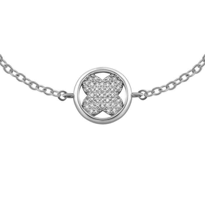 Срібний браслет з фіанітами. Артикул UG51BR65205