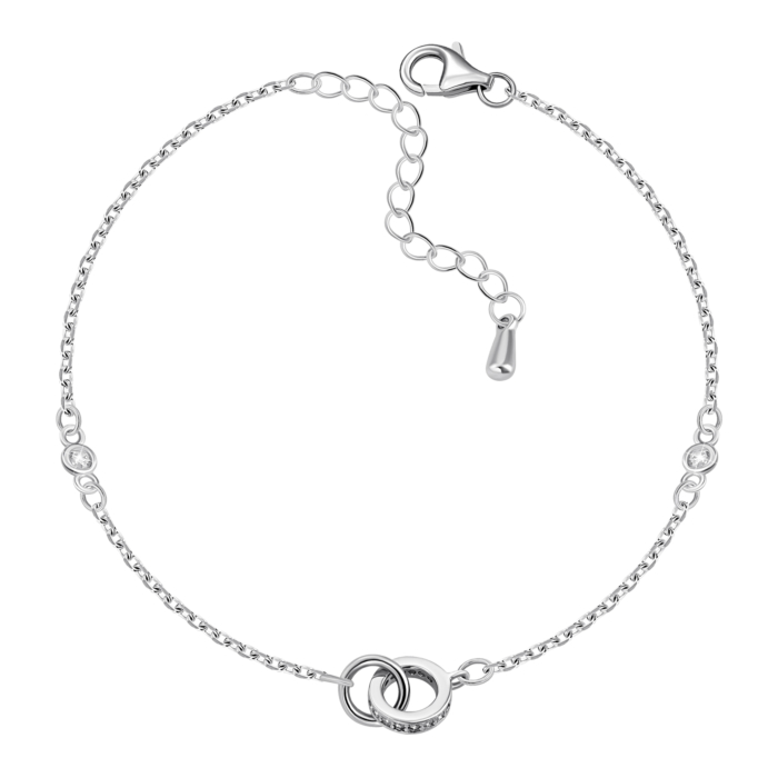 Срібний браслет з фіанітами. Артикул UG51BR72401