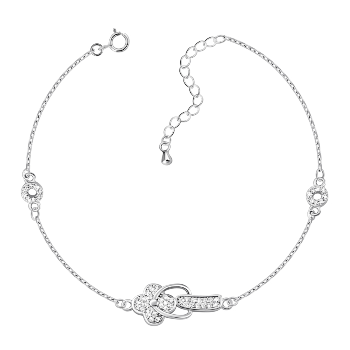 Серебряный браслет с фианитами. Артикул UG51BR73568