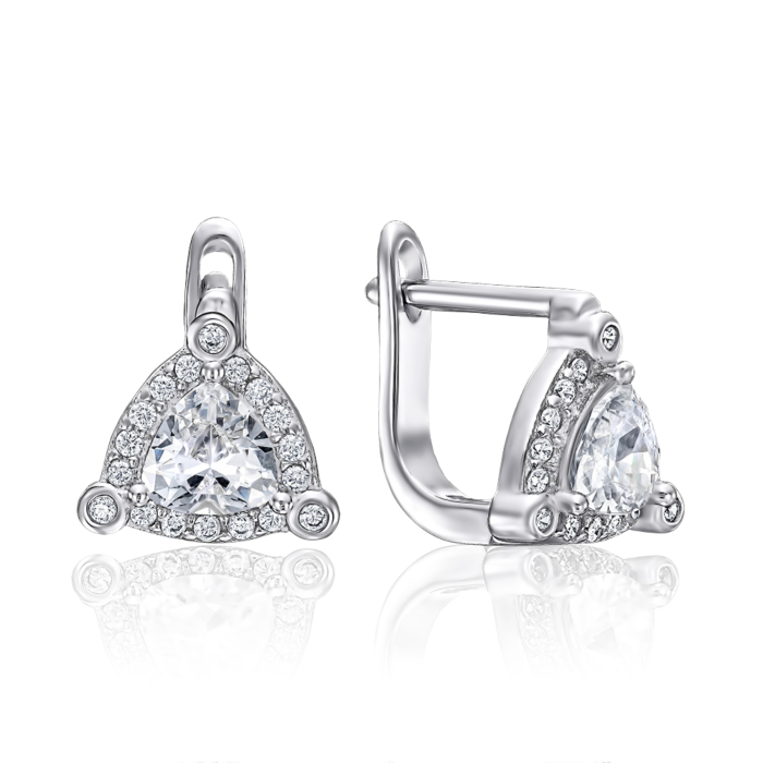 Серебряные серьги. Артикул 1EA103915-E/12/1