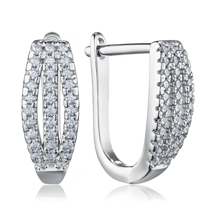 Срібні сережки. Артикул 1EA104732-E/12/1