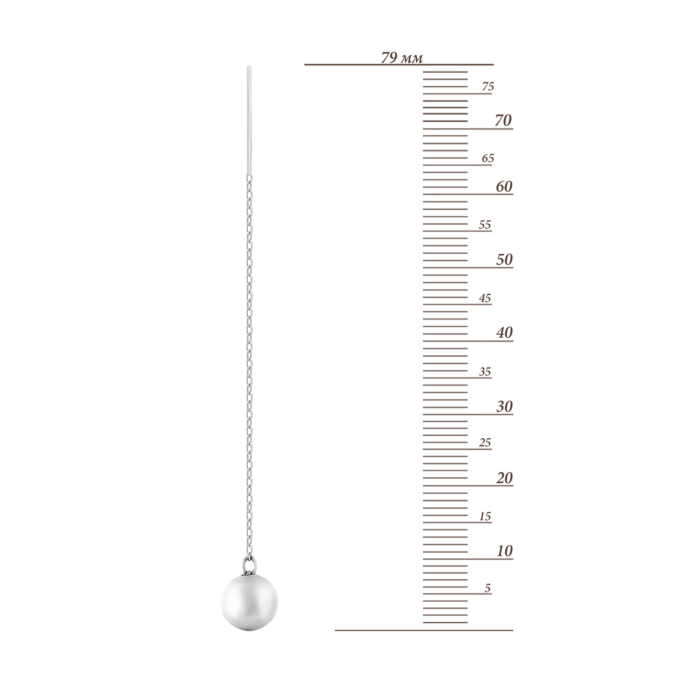 Срібні сережки-протяжки. Артикул UG51EA104925