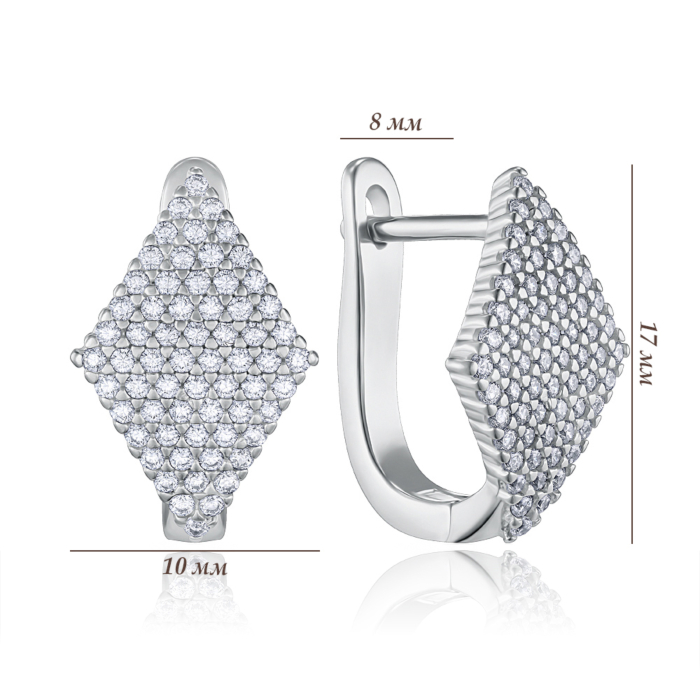 Серебряные серьги. Артикул 1EA106778-E/12/1