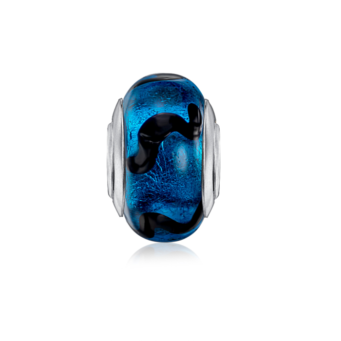 Срібна намистина-шарм. Артикул HGS-841-P/12/4651